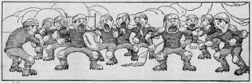 The "Screaming Meanies" graphic, taken from a 1930's Book Of The World, has become symbolic of the game.